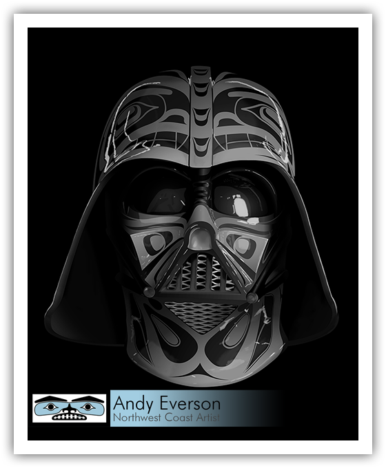 Native fine art mask series called Relentless by indigenous artist Andy Everson