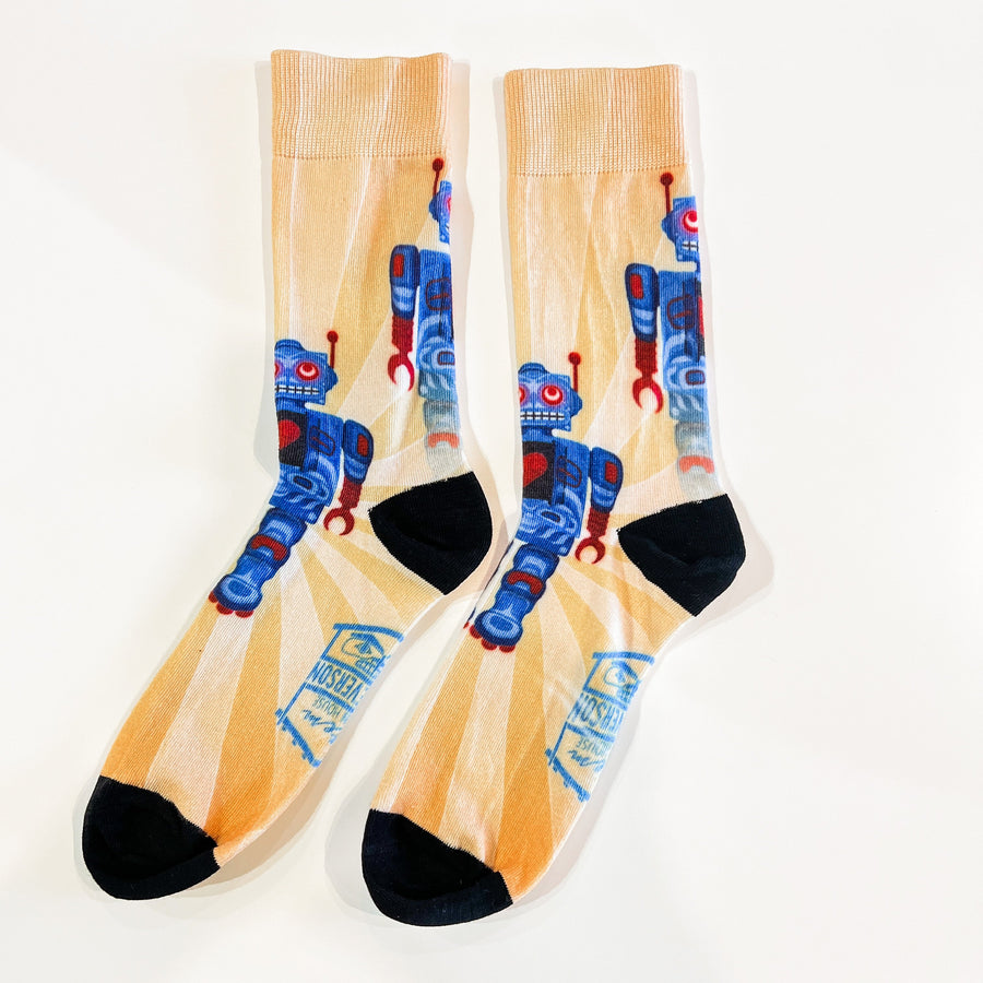 Native apparel socks by Indigenous artist in multicolours 5
