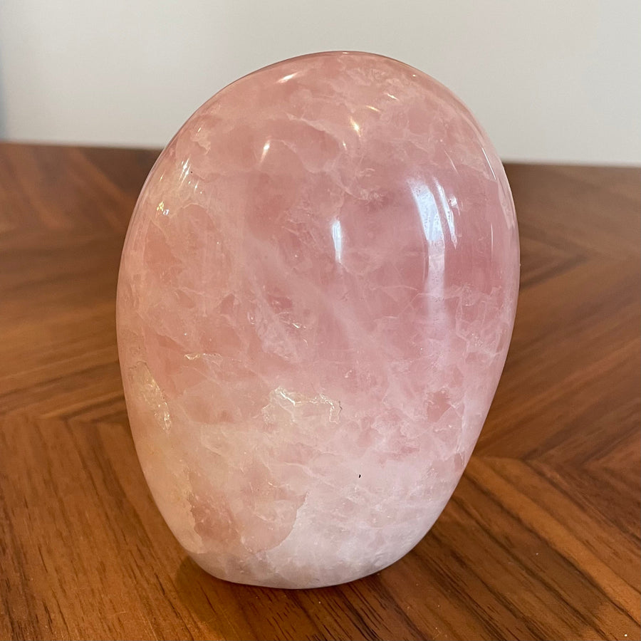 Close up of rose quartz stone by indigenous artist 4