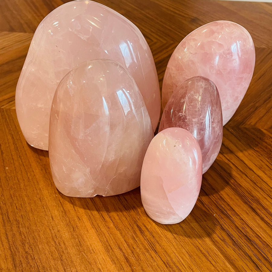 Close up of rose quartz stone by indigenous artist 7
