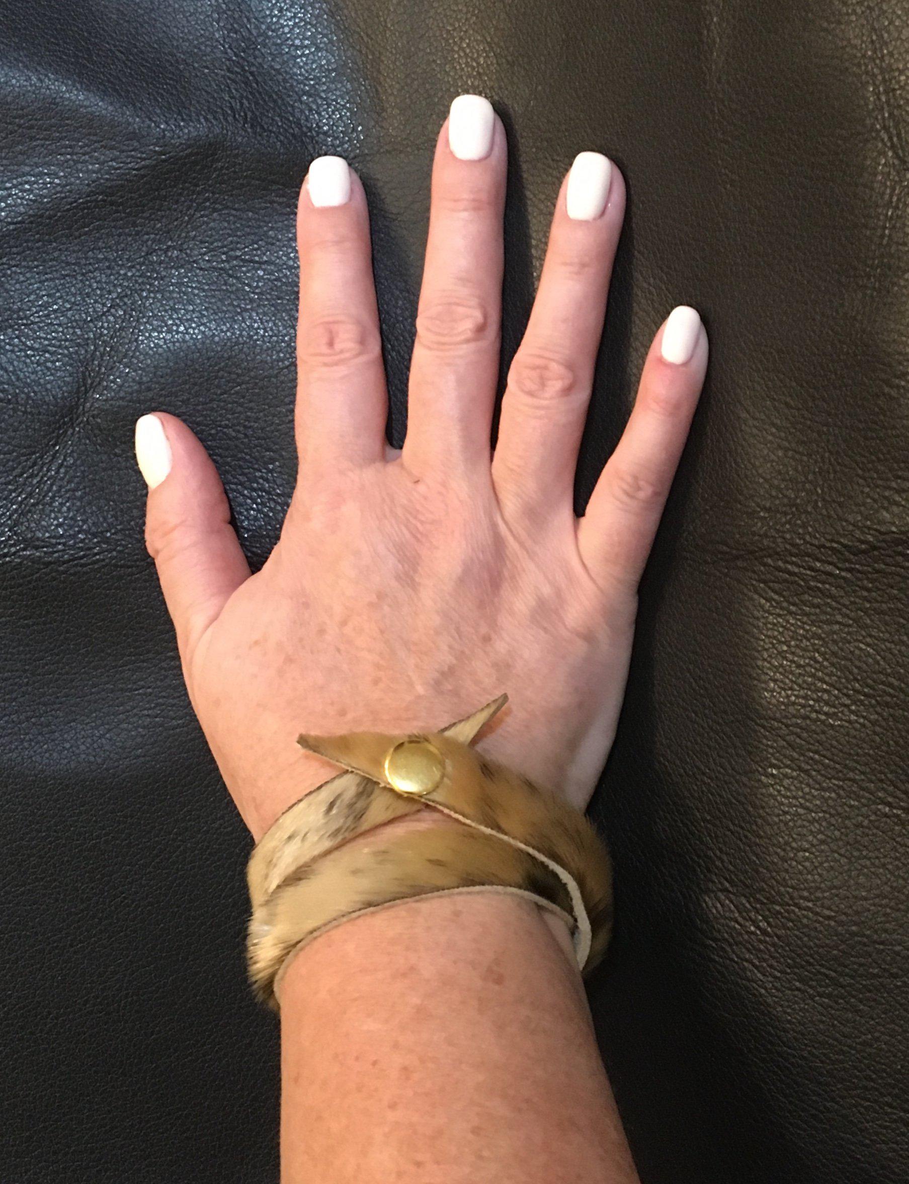 Close up of seal fur cuffs by indigenous artist 9