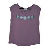 Moon Phase Women's Eco-friendly Cap Sleeve