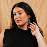 Tiered Feather Acrylic Earrings