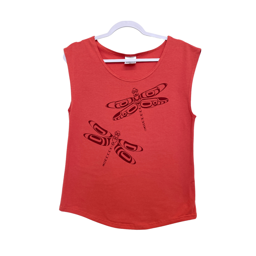 Dragonflies Women's Eco-friendly Cap Sleeve
