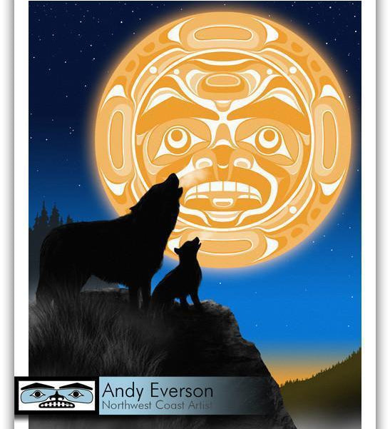 Native fine art print called A New Song by indigenous artist Andy Everson