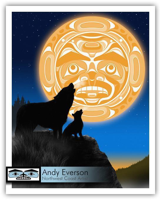Native fine art print called A New Song by indigenous artist Andy Everson