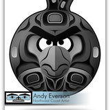 Native fine art print called Angry Eaven by indigenous artist Andy Everson