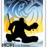 Native fine art print called Bear by indigenous artist Andy Everson
