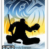 Native fine art print called Bear by indigenous artist Andy Everson