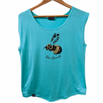 Women's Bee Sacred cap sleeve top by indigenous artist Andy Everson
