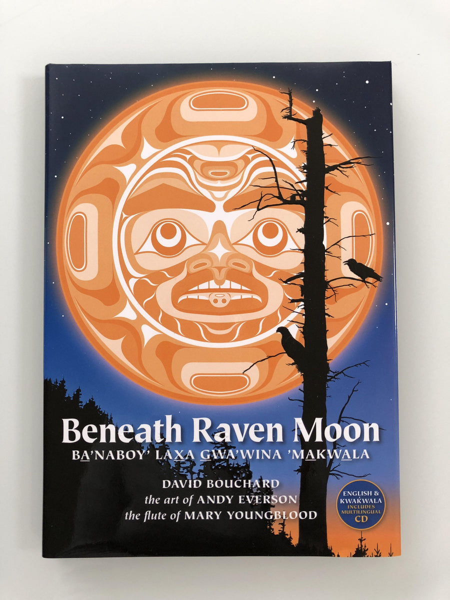 Native fine art print called Beneath Raven Moon by indigenous artist Andy Everson