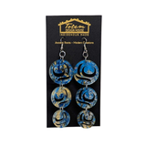 Moon Drops Acrylic Chandelier Earrings