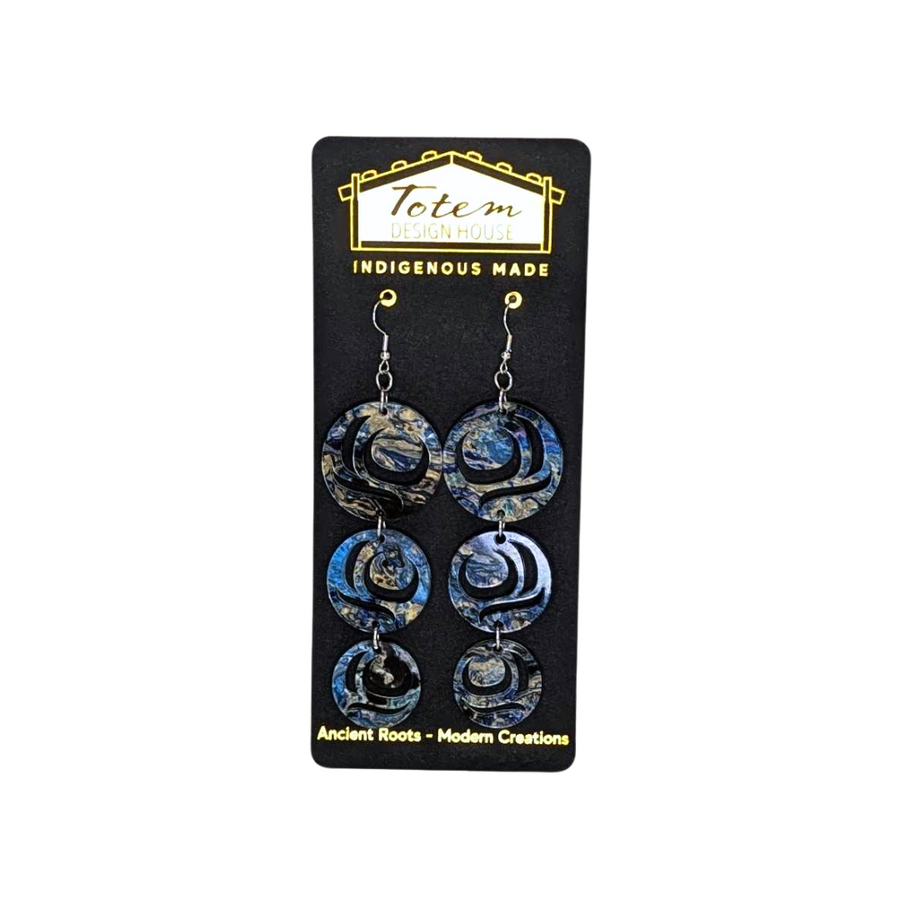 Moon Drops Acrylic Chandelier Earrings