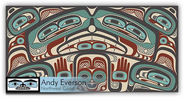 Native fine art print called Box of Treasures by indigenous artist Andy Everson