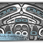 Native fine art print called Box of Treasures Box Canvas Set by indigenous artist Andy Everson