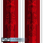 Native fine art print called Brother and Sister by indigenous artist Andy Everson