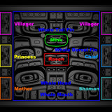 Native fine art print called Raven Gets Married by contemporary indigenous artist Andy Everson Chilkat explanation