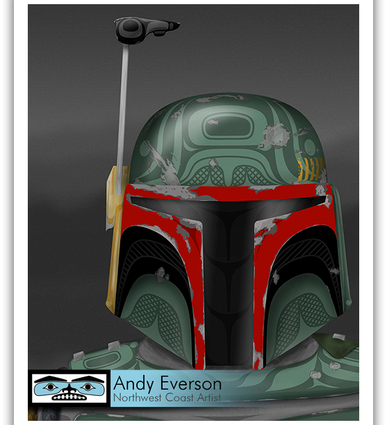 Native fine art print called Consultant by indigenous artist Andy Everson