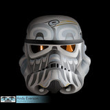 Native fine art print Mask Series called Defiant by indigenous artist Andy Everson