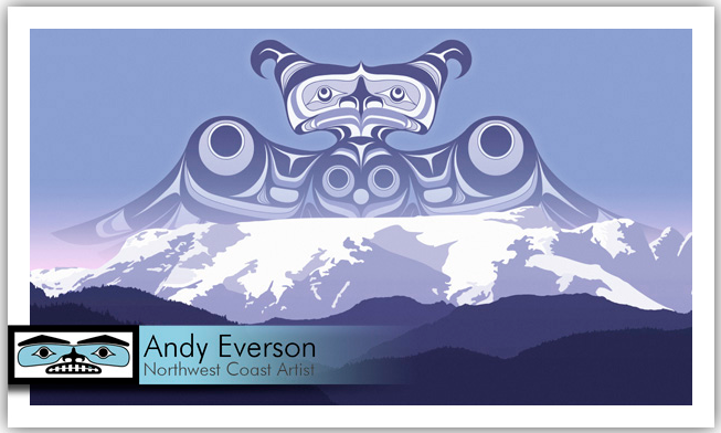 Native fine art print called Dominion by contemporary indigenous artist Andy Everson