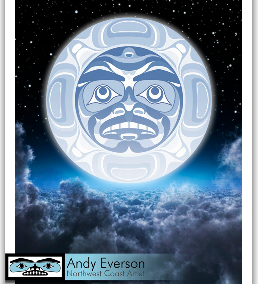 Native fine art print called Dreamtime by indigenous artist Andy Everson