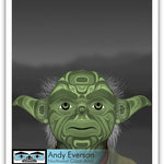 Native fine art print called Elder by indigenous artist Andy Everson