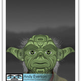 Native fine art print called Elder by indigenous artist Andy Everson