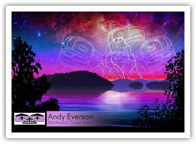 Native fine art print called Epiphany by contemporary indigenous artist Andy Everson