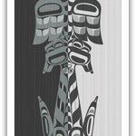 Native fine art print called Equinox by indigenous artist Andy Everson