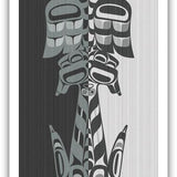Native fine art print called Equinox by indigenous artist Andy Everson