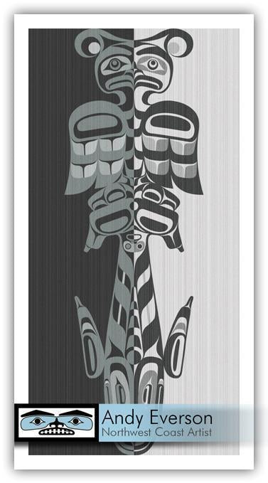 Native fine art print called Equinox by indigenous artist Andy Everson