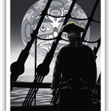 Native fine art print called Farewell by indigenous artist Andy Everson