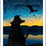 Native fine art print called Gathering Strength by indigenous artist Andy Everson