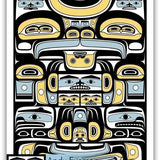 Native fine art print called Guardian by indigenous artist Andy Everson