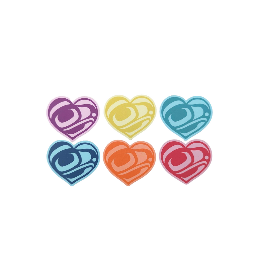 Heart Sticker - 6 Pack