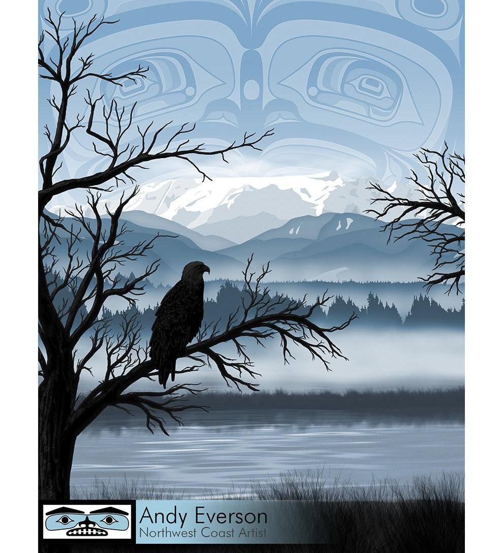 Native fine art print called Home by indigenous artist Andy Everson