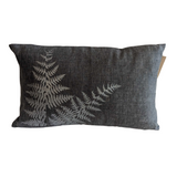 Close up of hemp pillow by indigenous artist home decor 4