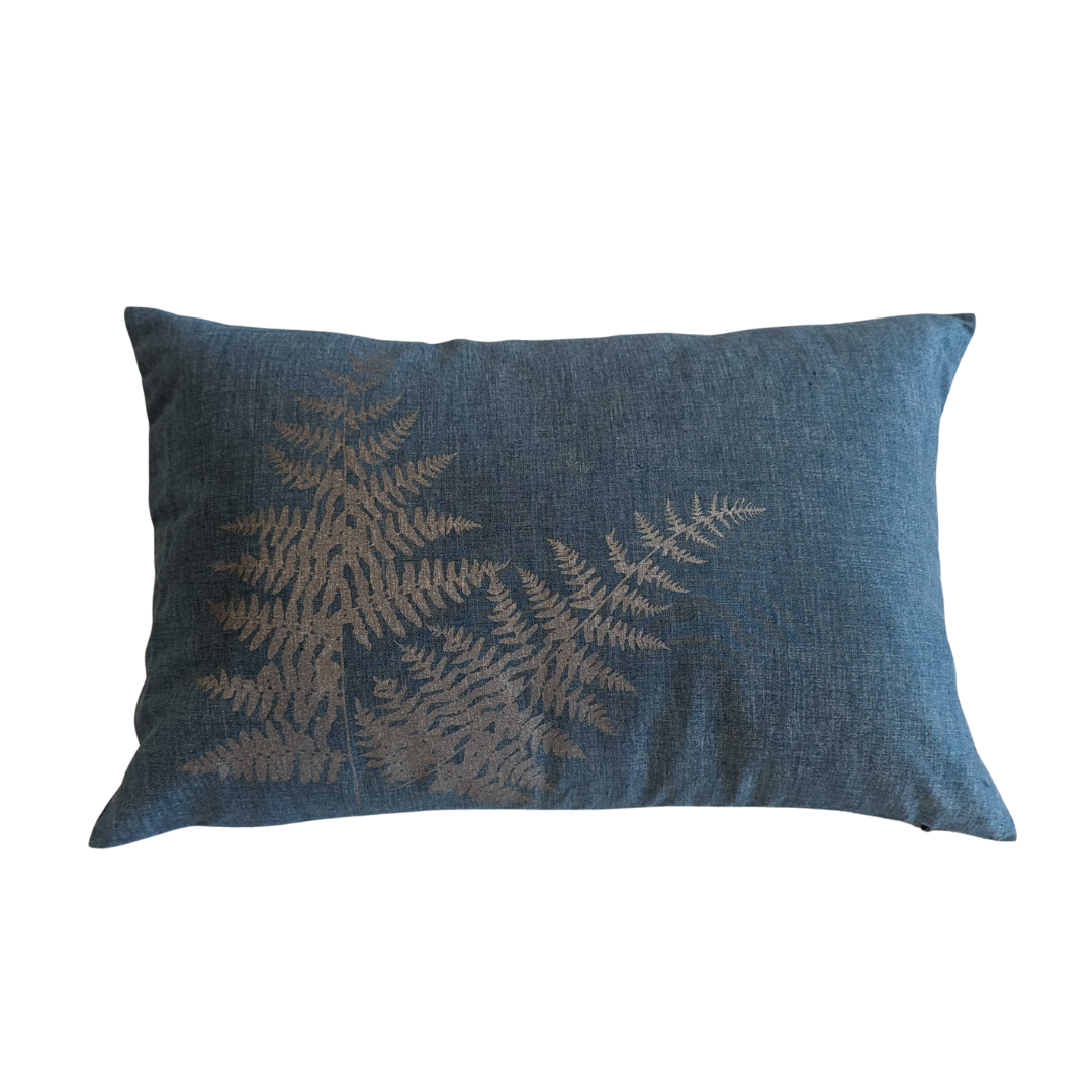 Close up of hemp pillow by indigenous artist home decor 5
