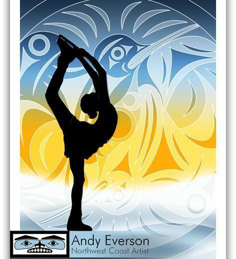 Native fine art print called Hummingbird by indigenous artist Andy Everson