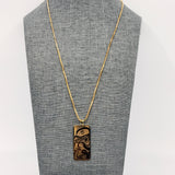 Wolf Tag Gold Pendant