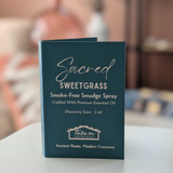 A 3 ml box of Sacred Sweetgrass Smoke-Free Smudge Spray by Totem