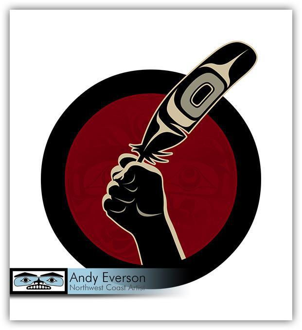 Native fine art print called Idle No More by indigenous artist Andy Everson