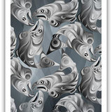 Native fine art print called In Formation by indigenous artist Andy Everson