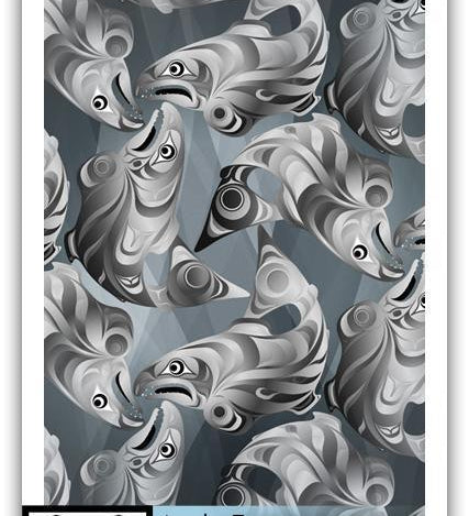 Native fine art print called In Formation by indigenous artist Andy Everson