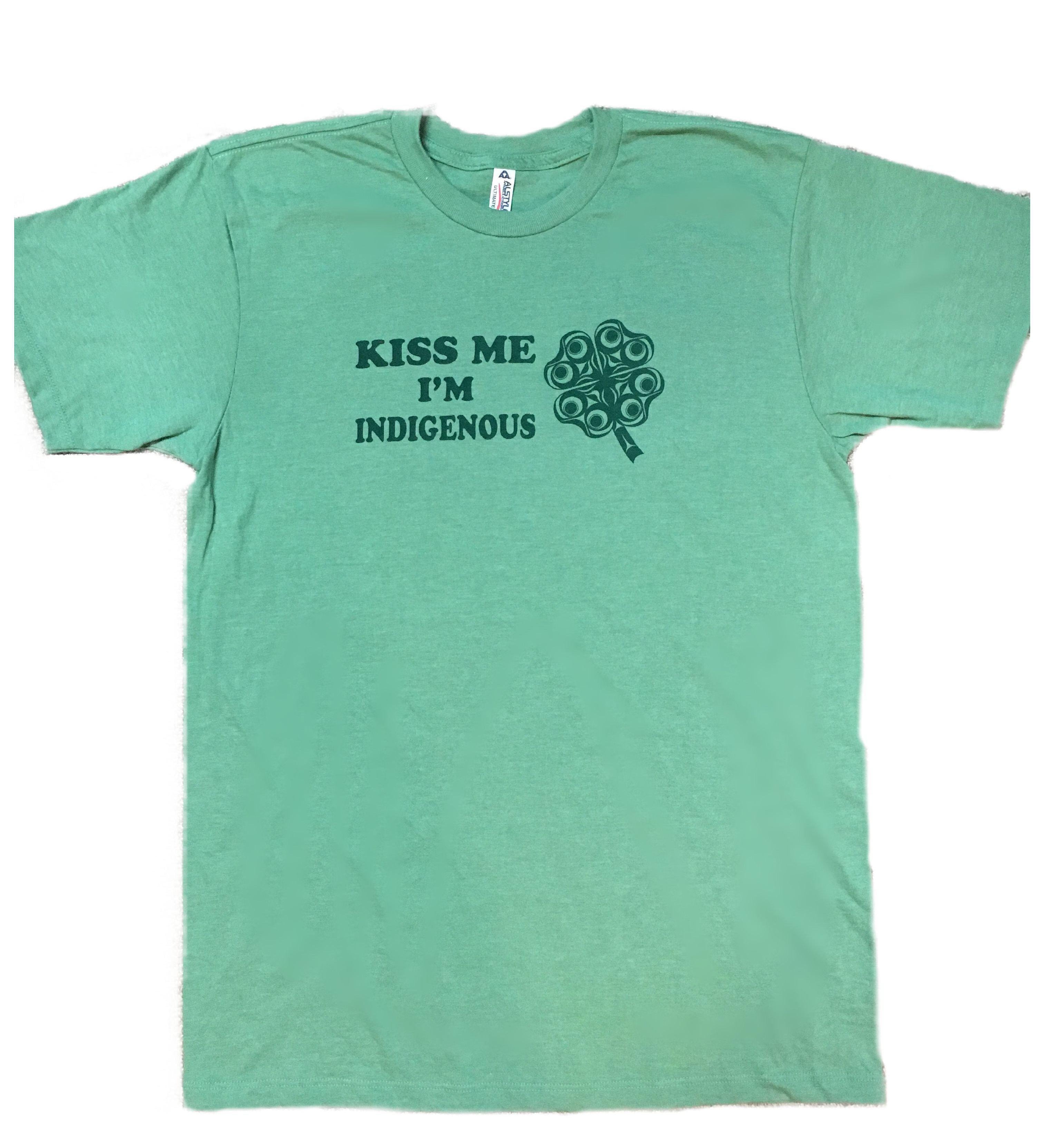 St. Pat's Day Unisex T-shirt by indigenous artist Andy Everson