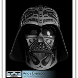 Native fine art mask series called Relentless by indigenous artist Andy Everson