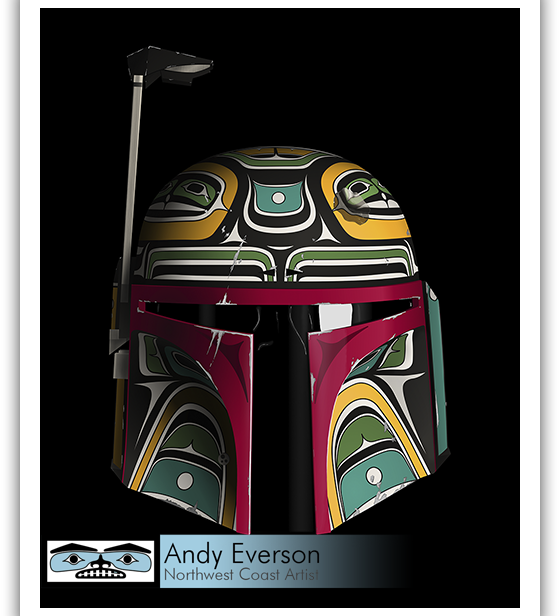 Native fine art mask series called Resolute by indigenous artist Andy Everson