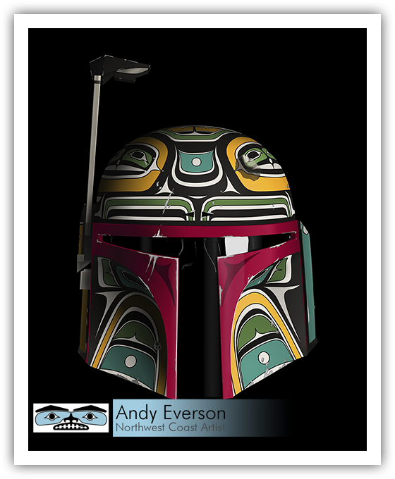 Native fine art mask series called Resolute by indigenous artist Andy Everson