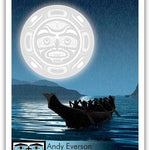 Native fine art print called Journeys by indigenous artist Andy Everson