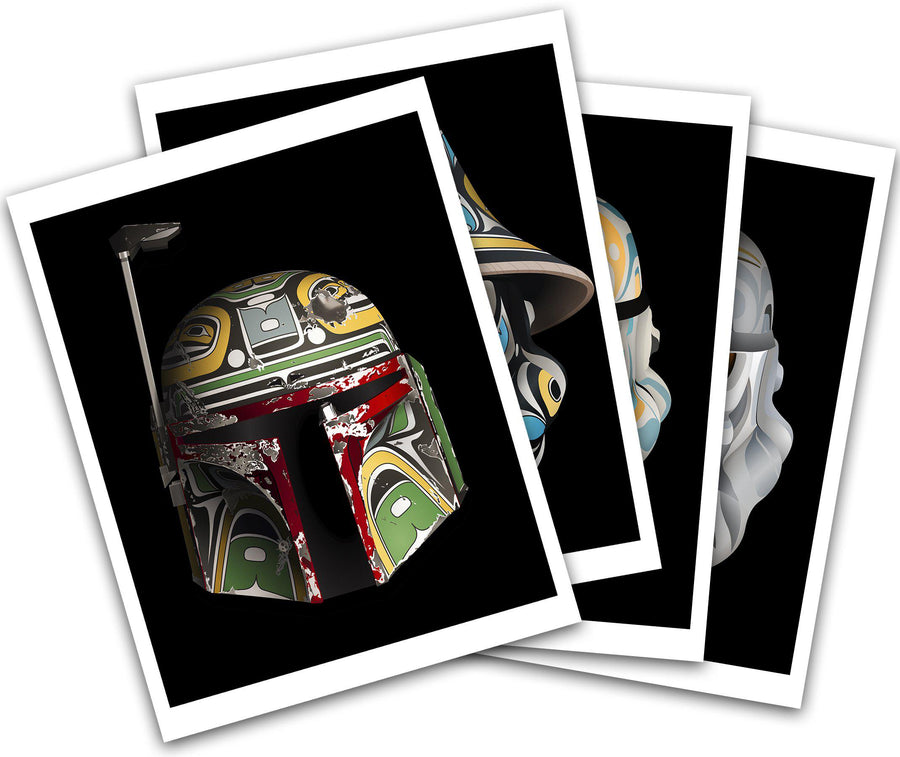 Native fine art print Mask Series by indigenous artist Andy Everson
